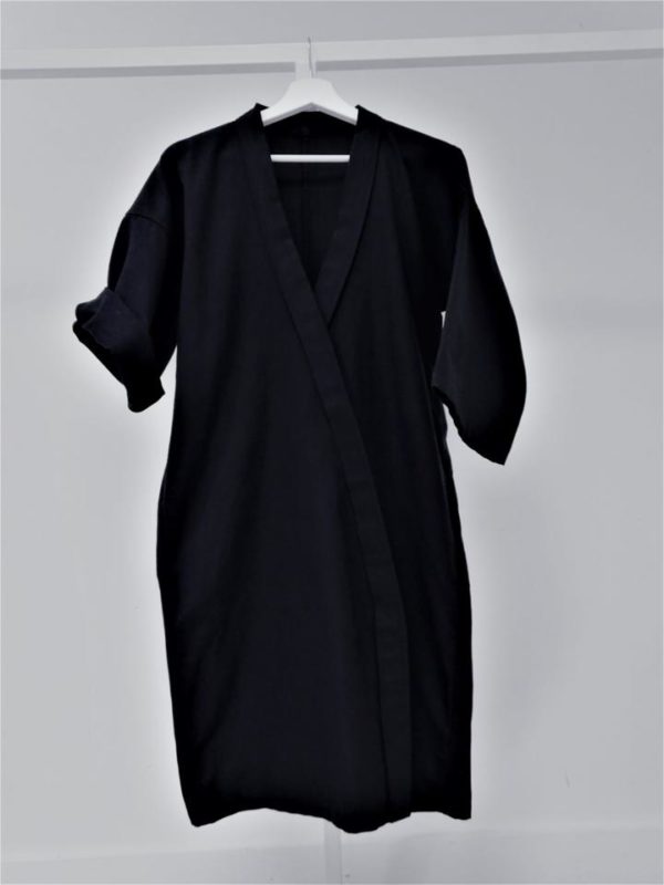 0001 Dress Kimo_Cotton Twill_black-2