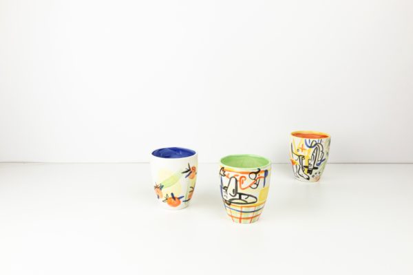 ABC Cups painted by Eva Lynen