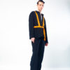 harnais tissé orange porté upcycling mdcdo