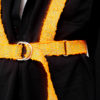 détail harnais tissé orange upcycling mdcdo