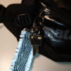 porte-clés tissé upcyclé réfléchissant et bleu mdcdo