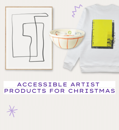 Accessible artist products for Christmas