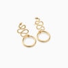 ayida earrinngs in silver, packshot for sarah vankaster jewelry, from serpent collection