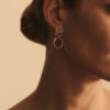 ayida earrings worn, from sarah vankaster jewelry in vermeil