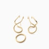 Makara Earrings in Vermeil, packshot, Sarah Vankaster Handmade Jewelry, Flow Collection