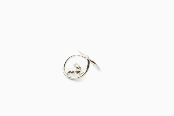 Pepite I Ring in Silver, packshot, Sarah Vankaster Handmade Jewelry, Erosion Collection