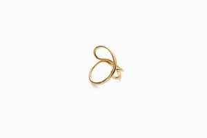 Plitvice Ring in Vermeil packshot, Sarah Vankaster Handmade Jewelry, Flow Collection