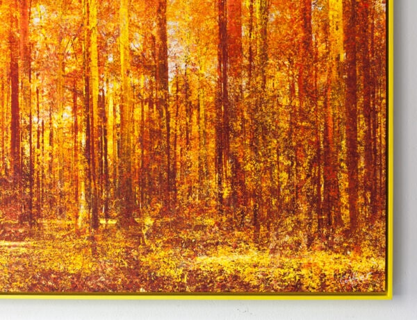 Tableau "Songe jaune", 60x70cm, composé par Martin Coiffier