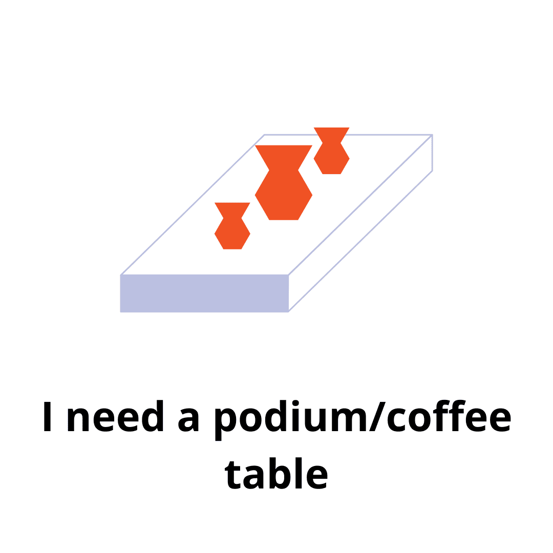Small coffee table / exhibition podium